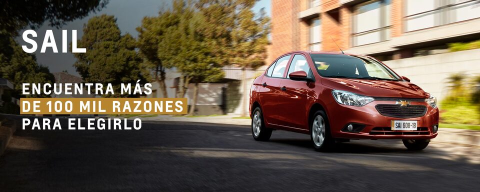Encuentra más de mil razones para elegir Chevrolet Sail