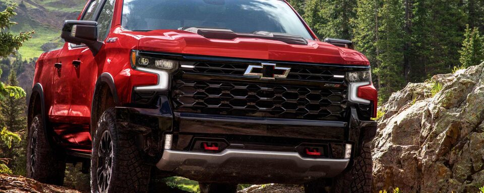 Frente de la nueva Chevrolet Silverado versión ZR2