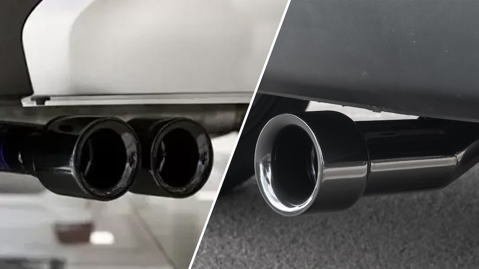 Dale aspecto deportivo a tu pick up Chevrolet Montana con las puntas de escape black piano