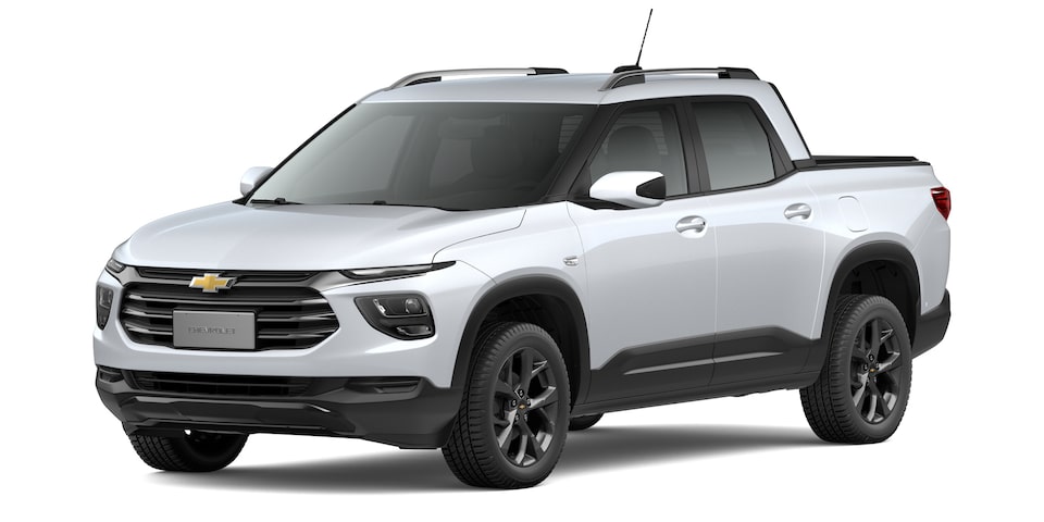 Elige tu nueva pick up Chevrolet Montana en color blanco cumbre