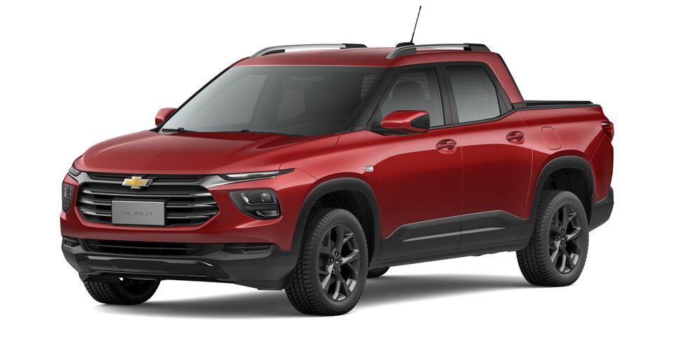 Elige tu nueva pick up Chevrolet Montana en color rojo