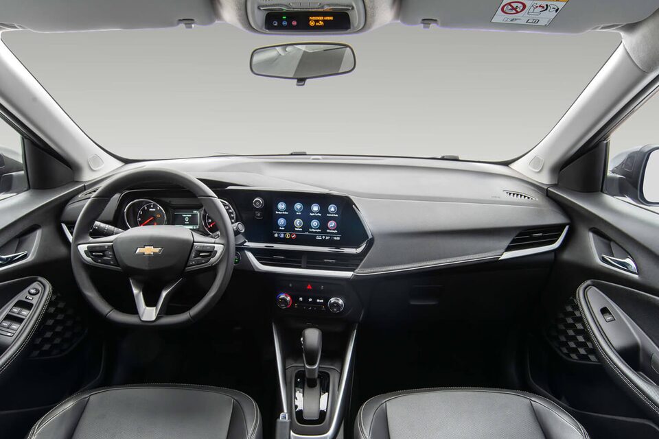 Panorámica interior de la pick up Chevrolet Montana