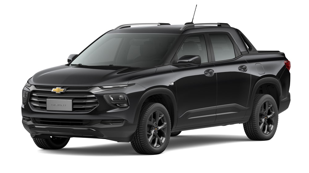 Elige la nueva pickup Chevrolet Montana color negro metálico