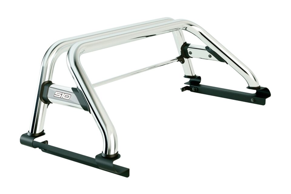 La barra antivuelcos cromada da un estilo agresivo a tu Chevrolet Colorado Z71