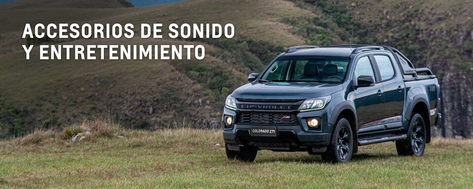 La linea de accesorios de sonido y entretenimiento potencian la experiencia de tu Chevrolet Colorado Z71