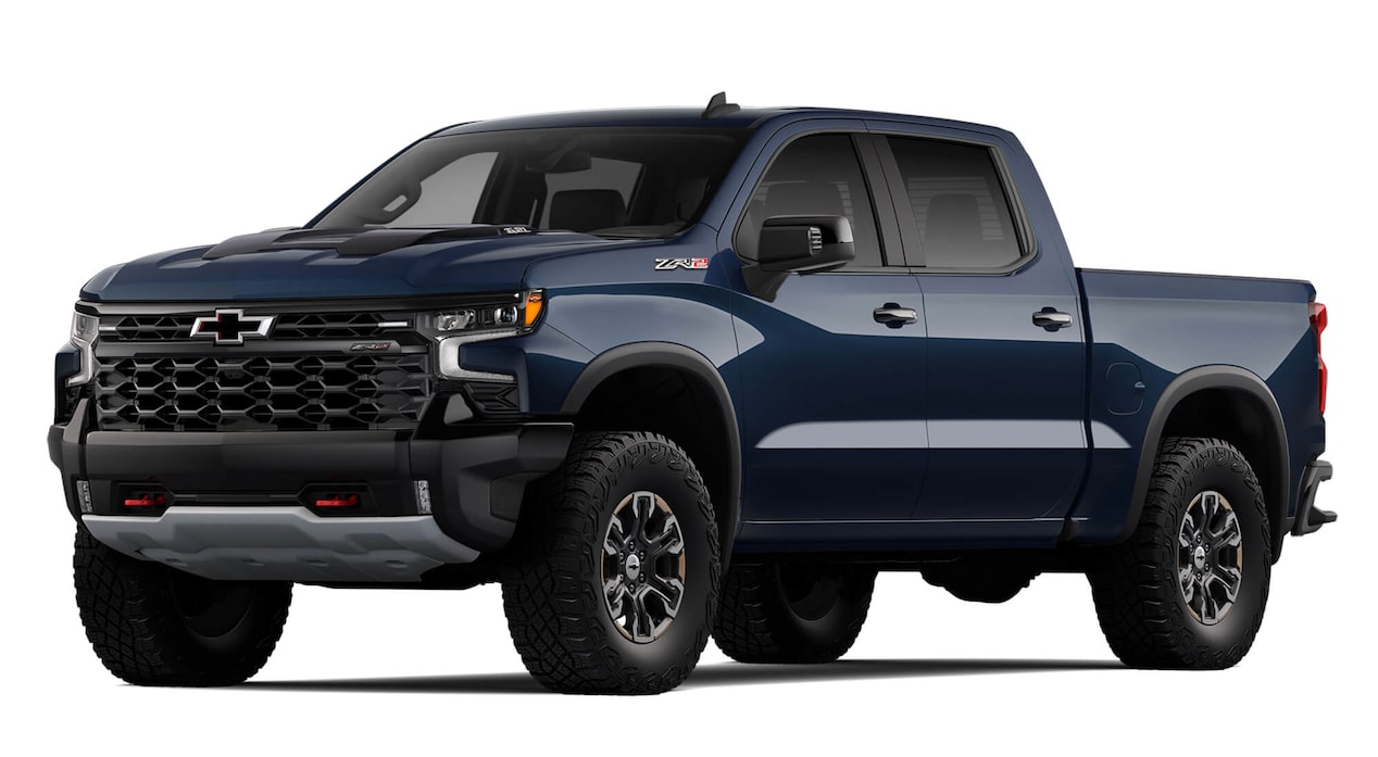 Chevrolet Chile - Silverado ZR2 azul metálico