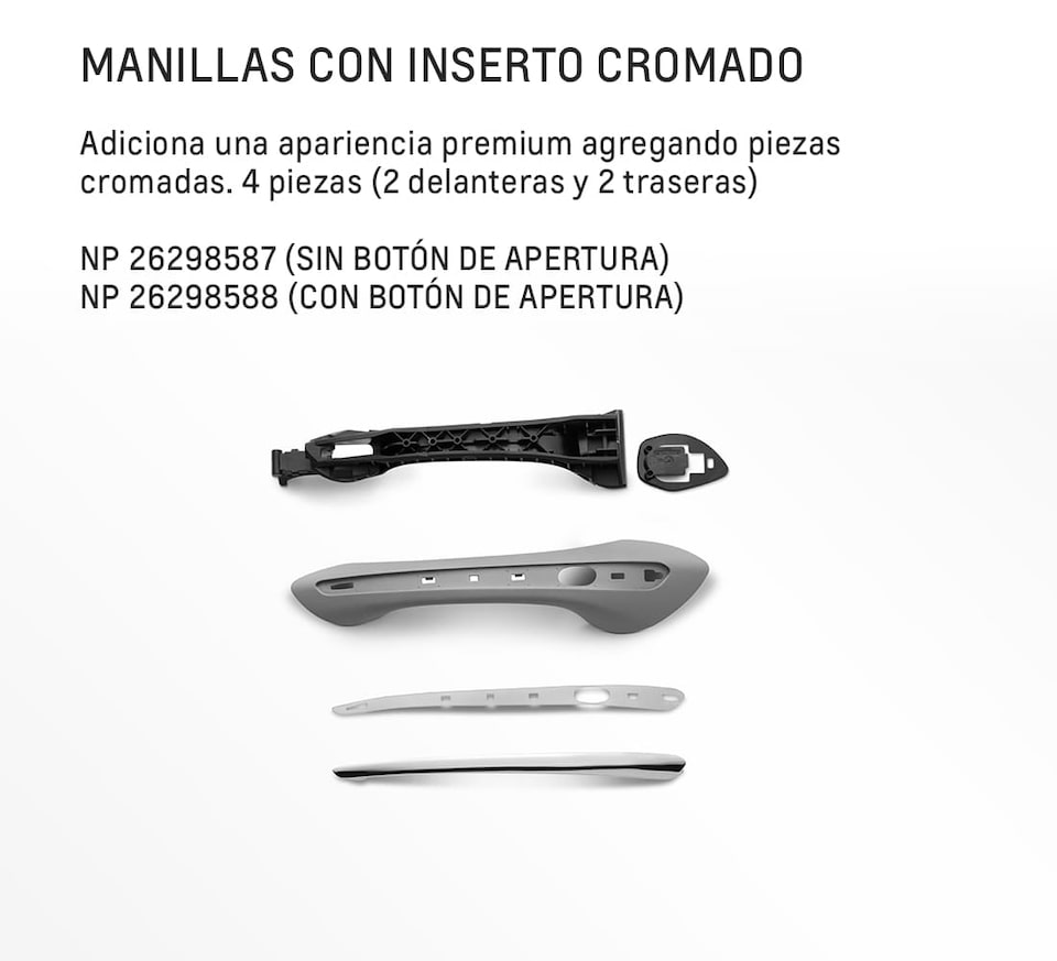 Chevrolet Tracker Accesorios - inserto Cromado con tu Camioneta SUV