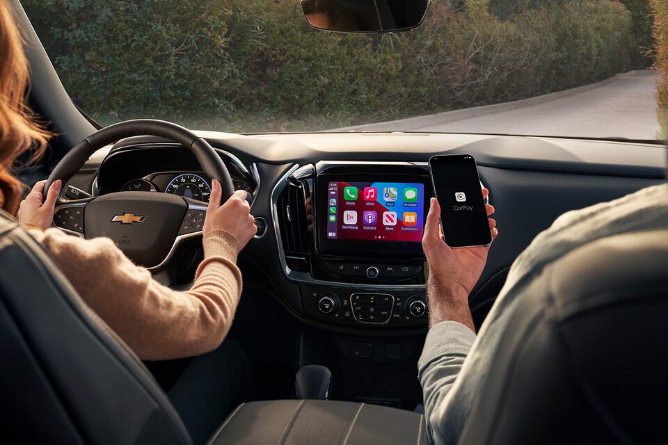 El nuevo  nuevo Chevrolet Traverse  tiene compatibilidad con Apple CarPlay® inalámbrico y Android Auto™