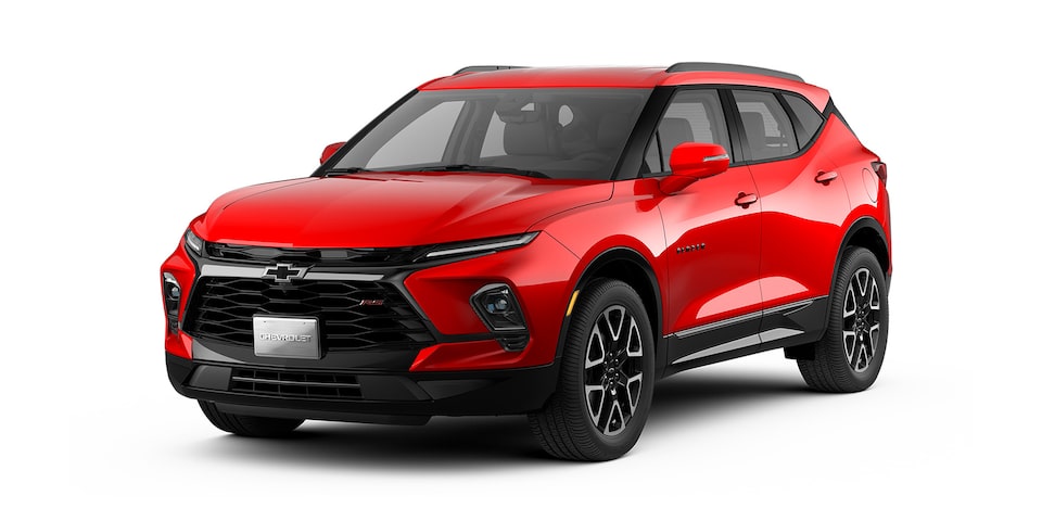 Elige tu SUV Chevrolet Blazer RS en color rojo