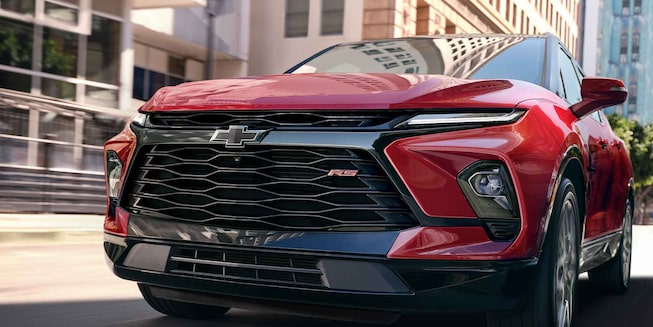 Detalles parrilla de la SUV Chevrolet Blazer RS