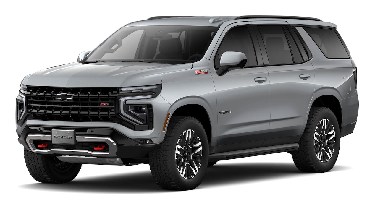 Chevrolet Tahoe 2025 color gris tiburón, SUV deportivo y potente