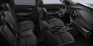 Vista completa del interior de la Chevrolet Montana.