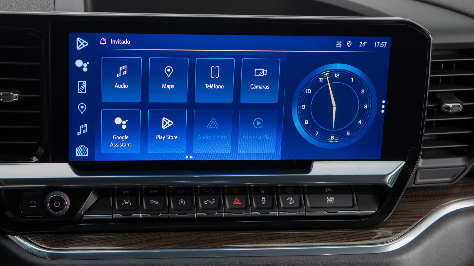 Pantalla táctil de 13,4 pulgadas de la Chevrolet Silverado.