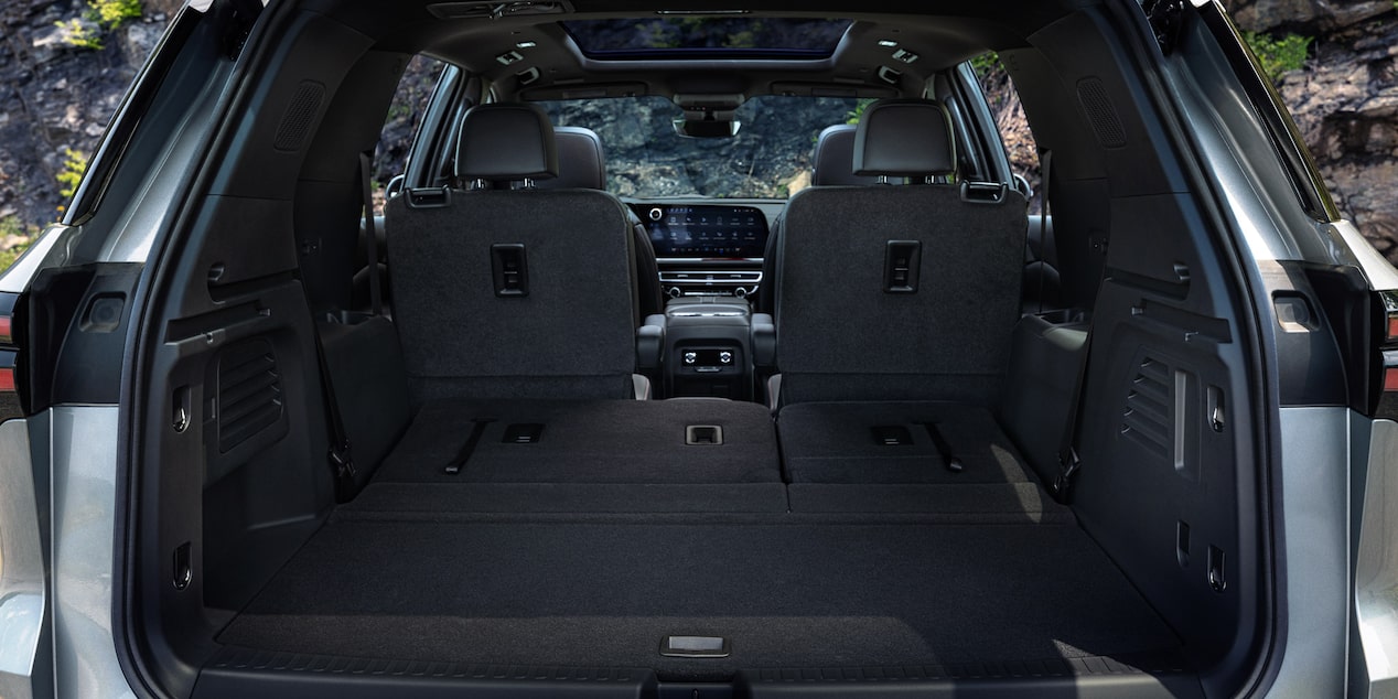 Vista trasera del amplio maletero de la Chevrolet Traverse