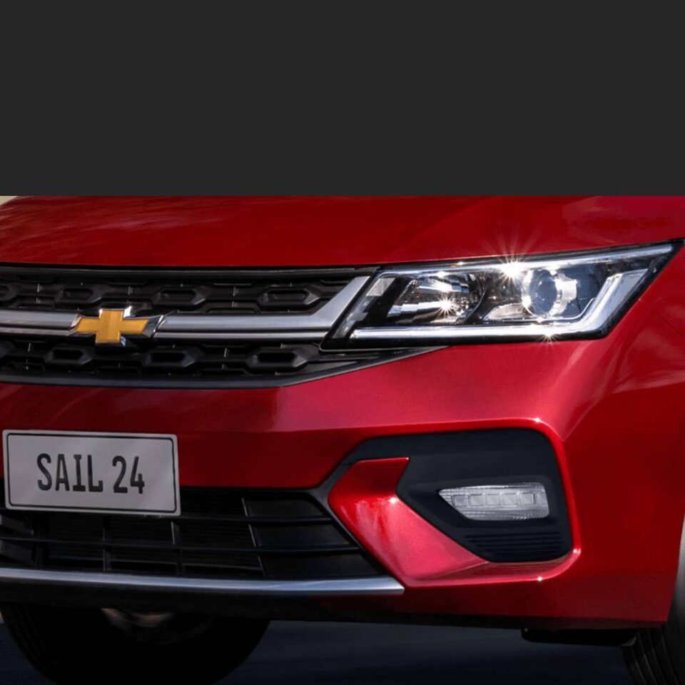 Vista del  luces led del Chevrolet Sail
