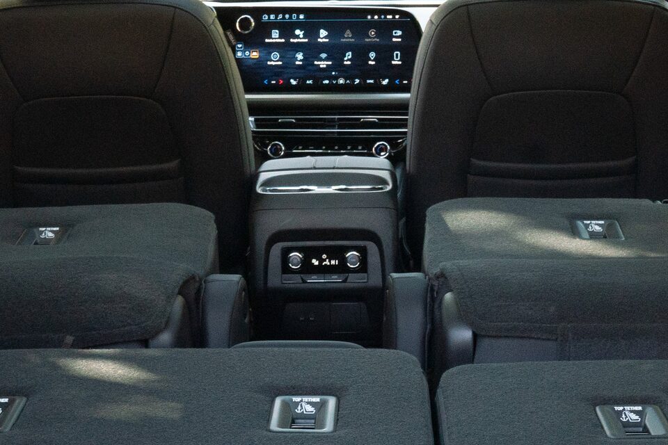 Chevrolet Traverse - Vista de los asientos plegados