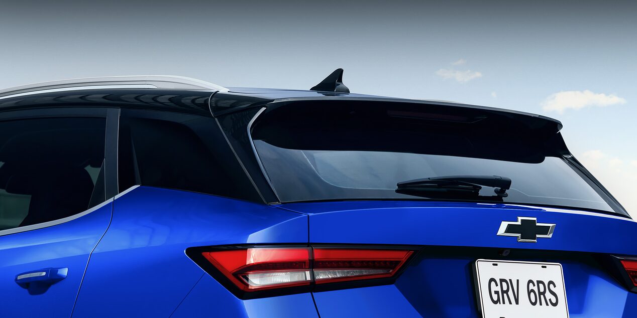 Vista trasera de la Chevrolet Groove destacando el maletero.