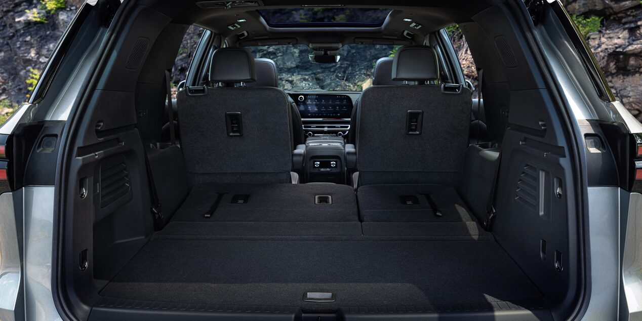 Vista trasera del amplio maletero de la Chevrolet Traverse.